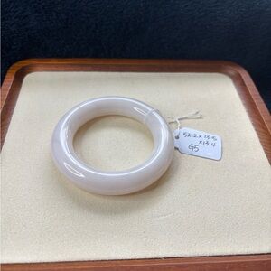 Elegant White Cream Bangle
